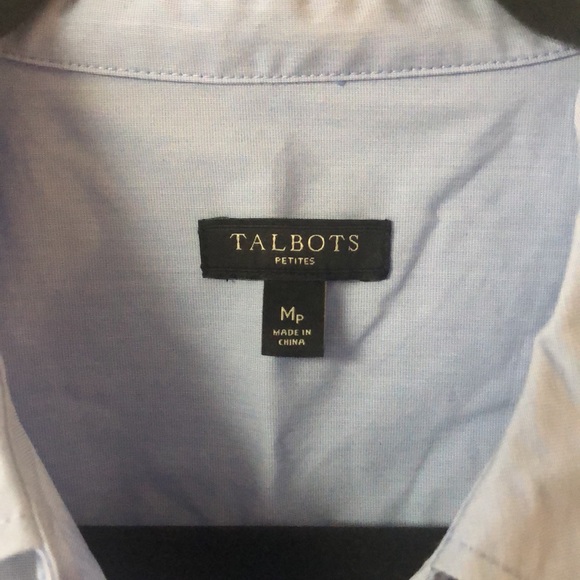 Talbots blue button down - Picture 2 of 8
